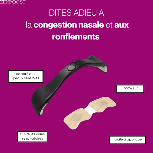 ZenBreeze - Bandelettes magnétiques pour le nez